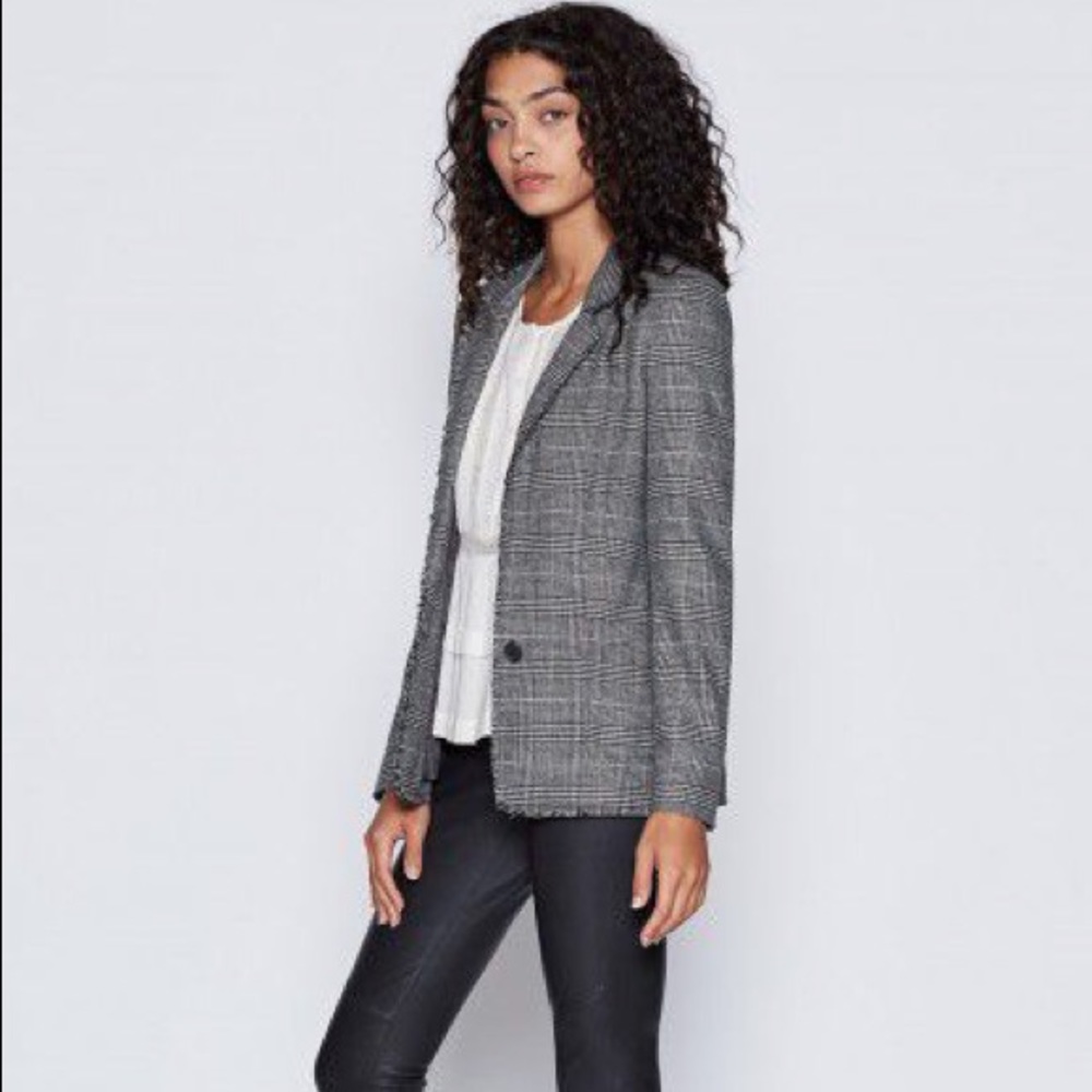 Joie Jemora Blazer Plaid Medium